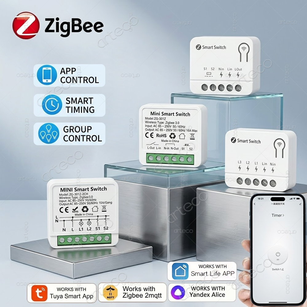 Home Automation Diy - Módulo de Interruptor Inteligente Tuya Zigbee