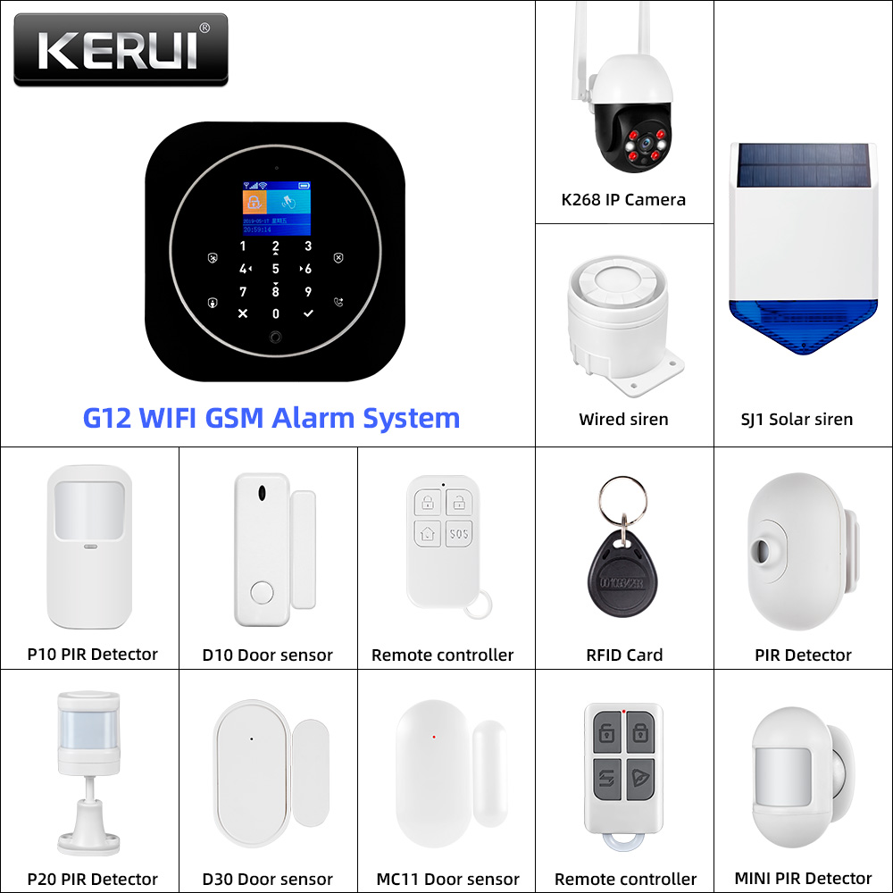 KERUI G12 2G Wifi sistema de a - Home Automation Diy reseña y precio