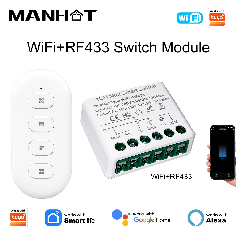 Interruptores de Luz Inteligen - Home Automation Diy reseña y precio