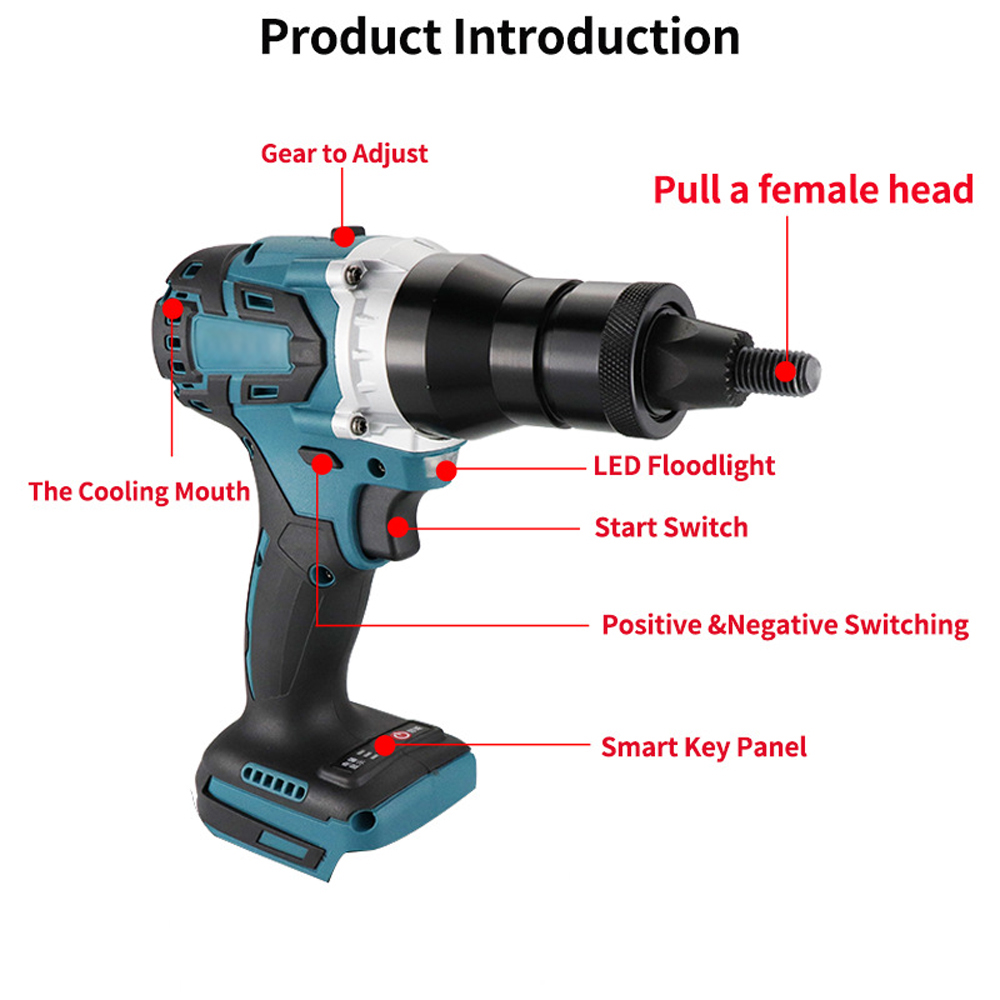 Pistola remachadora eléctrica, - Home Automation Diy reseña y precio