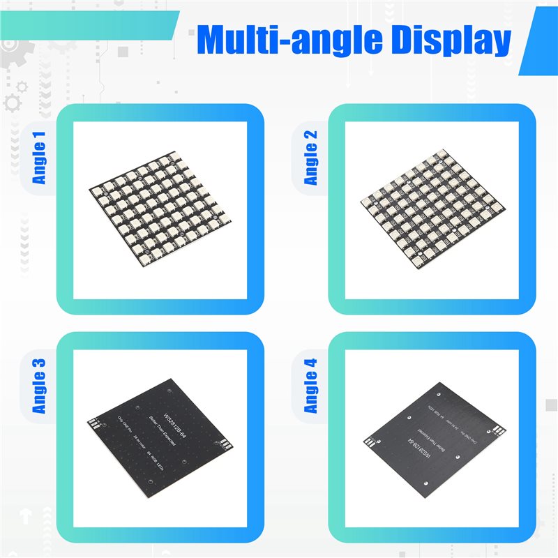 Matriz LED AT82-WS2812 5050 RG - Rgb Led Matrix 8X8 reseña y precio