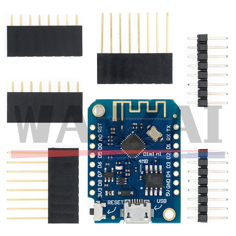 WeMos D1 Mini Pro V3.0.0 Bytes - Esp8266 Nodemcu Board reseña y precio