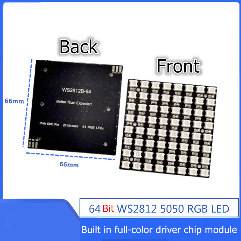 Módulo de Matriz LED RGB WS281 - Rgb Led Matrix 8X8 reseña y precio